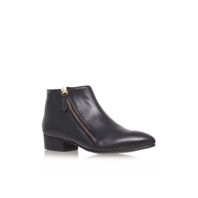 Black 'Sally' low heel ankle boots
